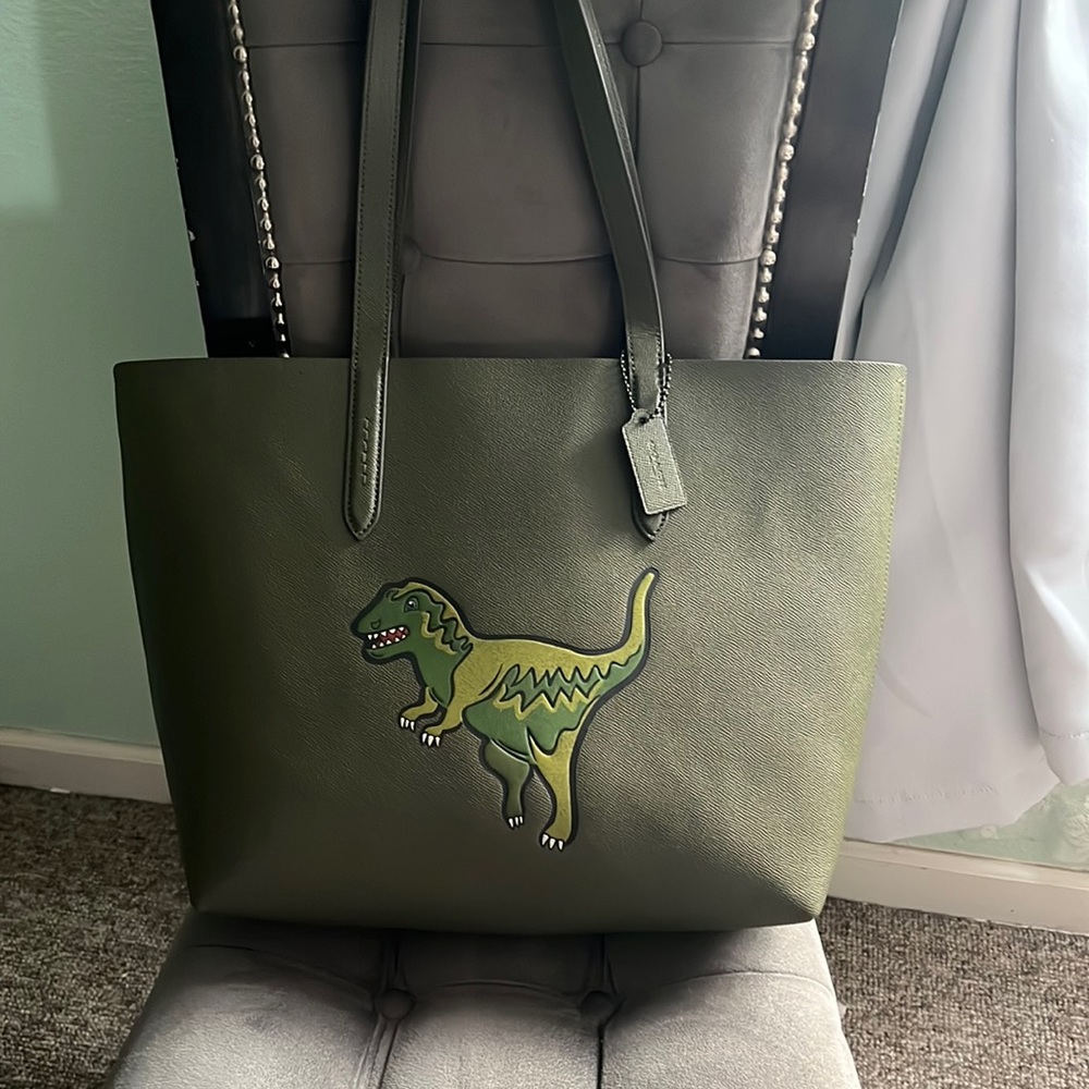 Green “Rexy” Coach Tote Bag